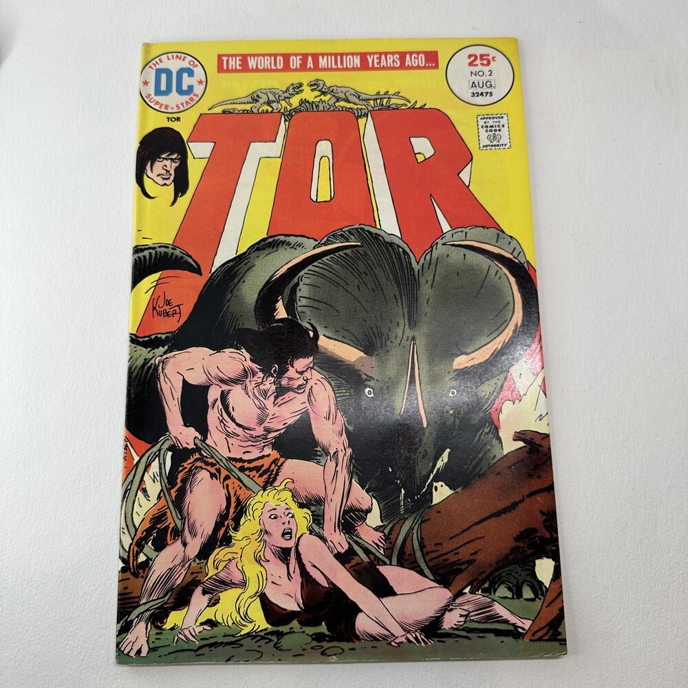 Vintage 1975 Tor No. 2 DC Comics Joe Kubert Prehistoric Adventure Comic Softcove